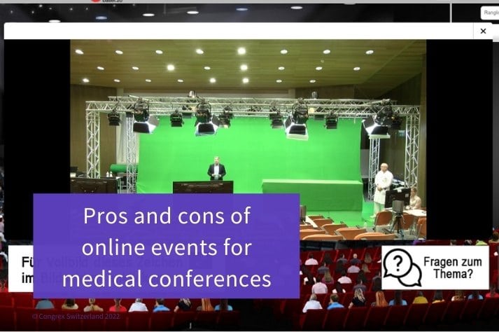Online events for medical conferences